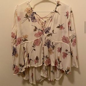 Loose fitting floral American Rag shirt